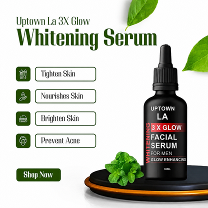 Men’s Whitening Facial Serum 30ml – Glow Enhancer & Skin Brightening Serum for Men