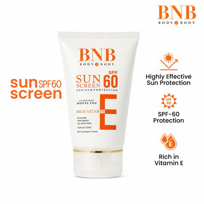SPF 60 Sunblock Cream for All Skin Types – UV Protection & Non-Greasy Sunscreen Pakistan