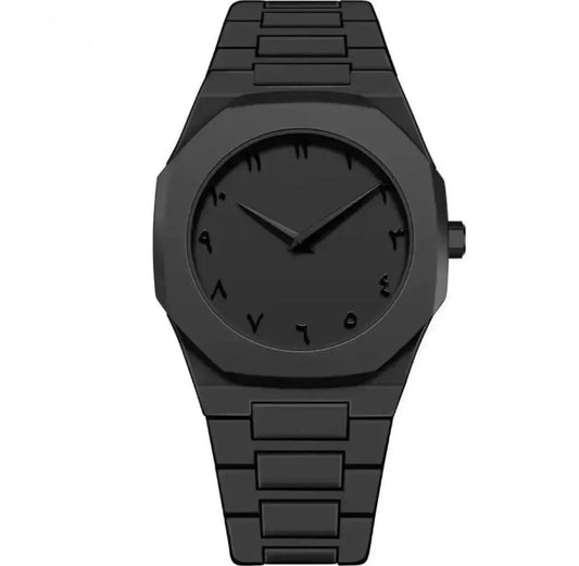 Men’s Black Carbon Fiber Analogue Watch | Stylish 12-Hour Display Luxury Wrist Watch