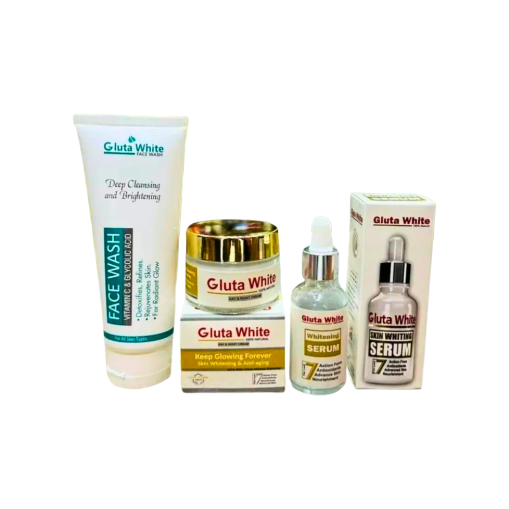3 in 1 Skincare Set for Glowing Skin | Face Wash, Serum & Whitening Cream Kit
