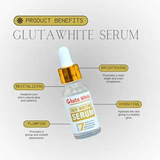 Original Gluta White Skin Whitening Serum 30ml – Brightening & Even Tone Face Serum