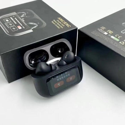Black Airpods with ANC & Fast Charging – Bluetooth 5.3 Wireless Earbuds Pakistan - My Store