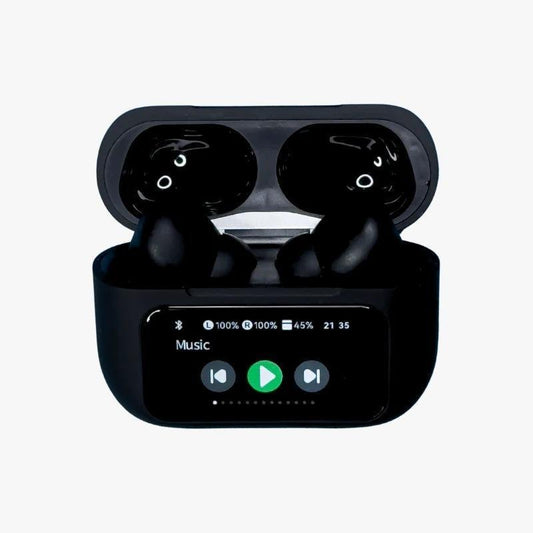 Black Airpods with ANC & Fast Charging – Bluetooth 5.3 Wireless Earbuds Pakistan - My Store