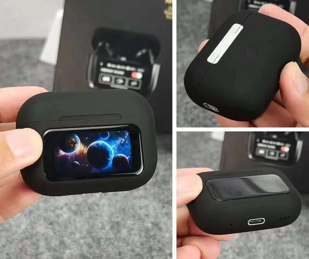 Black Airpods with ANC & Fast Charging – Bluetooth 5.3 Wireless Earbuds Pakistan - My Store