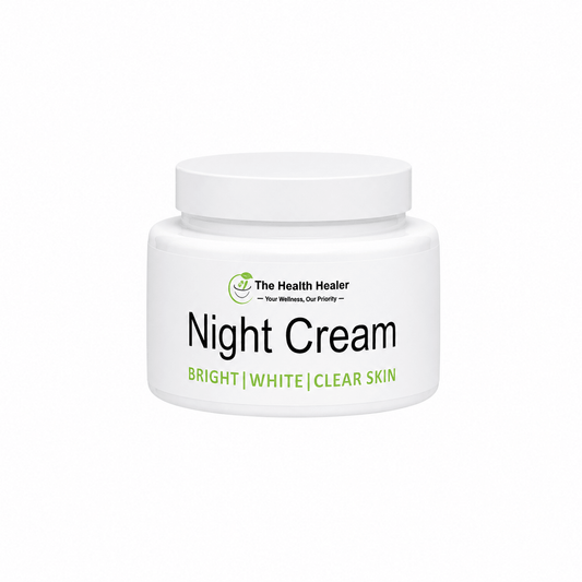 Bright White Night Cream for Glowing Skin – Whitening & Repair Cream for Dark Spots - Deal Gloss