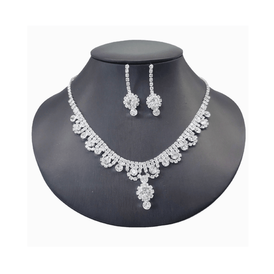 Premium Water Diamond Jewelry Set for Women | Elegant Necklace & Earrings Set - Deal Gloss