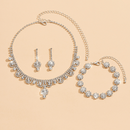 Premium Water Diamond Jewelry Set for Women | Elegant Necklace & Earrings Set - Deal Gloss