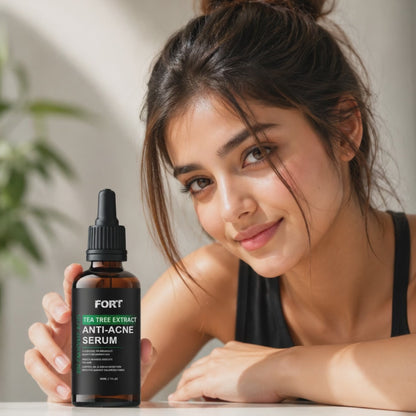 Anti Acne Face Serum for Clear & Glowing Skin – Oil Control Tea Tree Serum 30ml