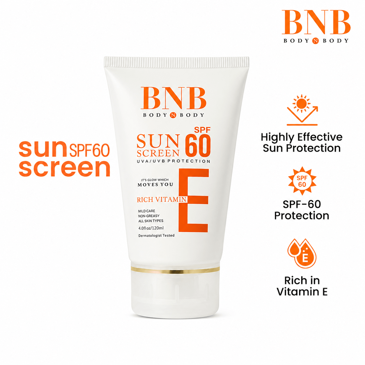 SPF 60 Sunblock Cream for All Skin Types – UV Protection & Non-Greasy Sunscreen Pakistan - Deal Gloss